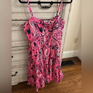 Lilly Pulitzer Pink and Navy Dress